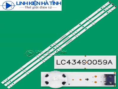 Bộ LED TIVI LG 43UK6340PTF 43LK5700 43lm5700 Bộ 3 THANH MỖI THANH 7 LED 3V DÙNG CHO TIVI LG 43UK6340 43LJ550T 43UK6200PCA 43LG63CJ LC43490059A